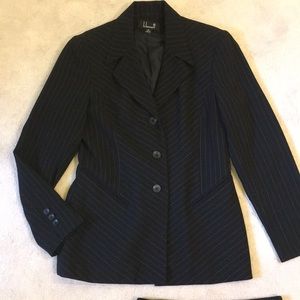 Black Pin Striped Suit